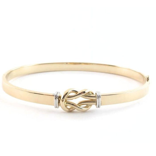 armband-knupfen-585-14-karat-gold-love-knot-stilvoller-zweifarbiger-armband-7.40gramm