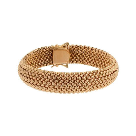 breites-gold-armband-60er-jahre-18-karat-gold-gewebtes-mesh-armband-47.50-gramm