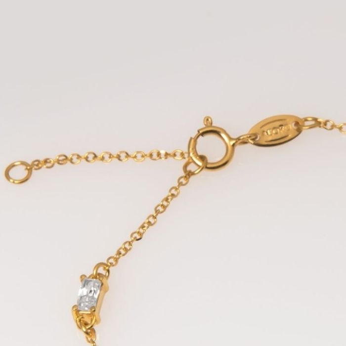 Gold Armband Damen 14 Karat Baguette Armband