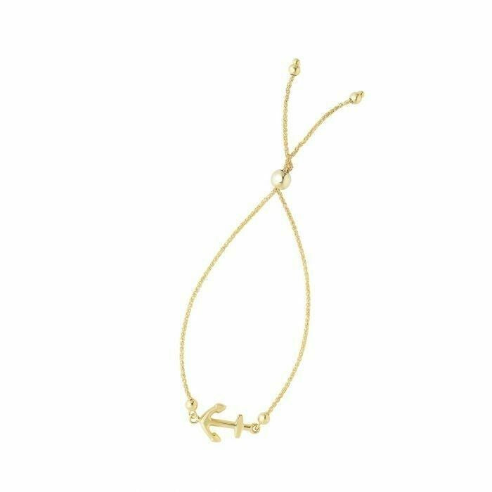 Gold Armband Damen Anker Freundschaft Bolo