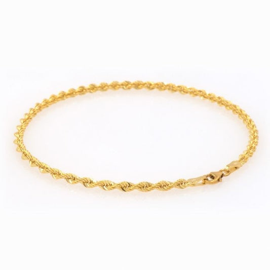 Gold Armband Damen 585 Karat Seil Kette