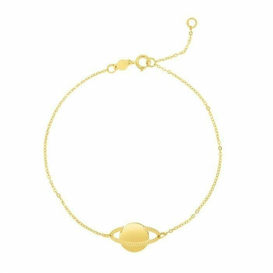 Gold Armband Damen Saturn 14K