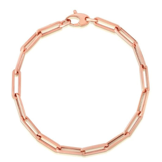 Gold Armband Damen Echtes Rosegold 14K