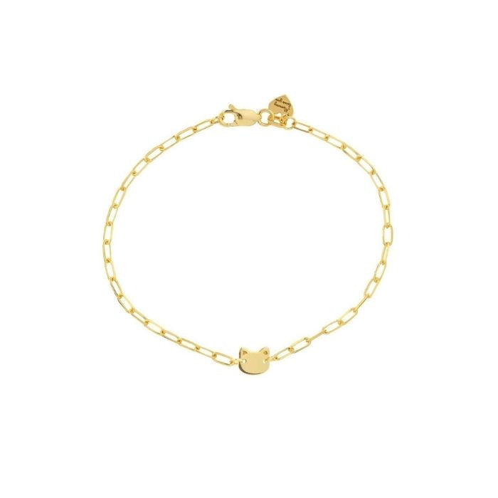 Gold Armband Baby 14K  Büroklammer 