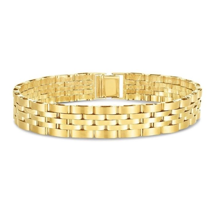 Gold Armband Herren 14K Gelbgold