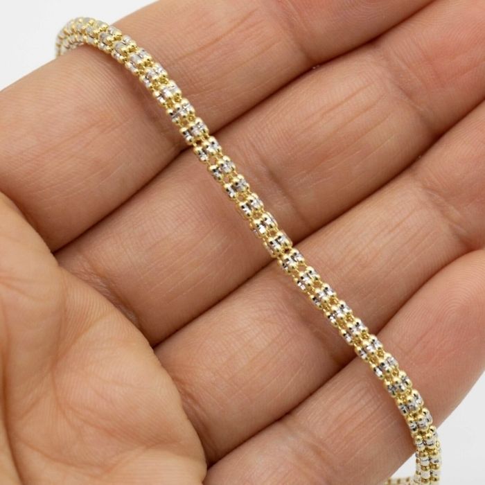 goldarmband-damen-417-diamantschliff-mattierte-kette-link-armband-real-10-karat-gelb-weiss-gold