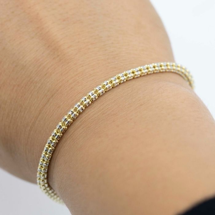 goldarmband-damen-417-diamantschliff-mattierte-kette-link-armband-real-10-karat-gelb-weiss-gold