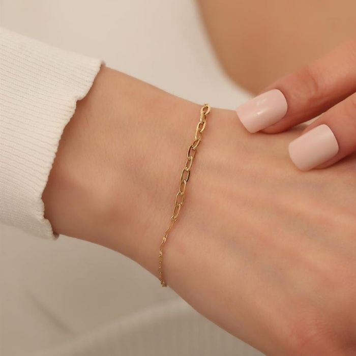 goldarmband-damen-585-14-karat-gold-dimida-spiegel-buroklammer-armband