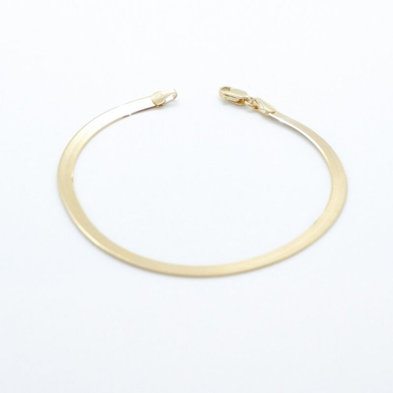 goldarmband-damen-585-14-karat-gold-fischgrat-armband-hochglanz-fischgrat-kette-3.5mm