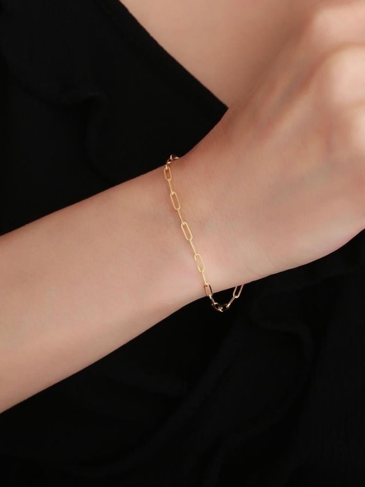 goldarmband-damen-585-14-karat-gold-mini-buroklammer-armband-2mm