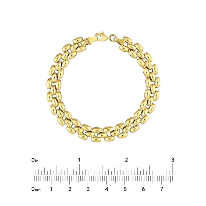 goldarmband-damen-585-karat-8mm-mehrreihiges-ooliertes-armband-7.25-zoll-8mm