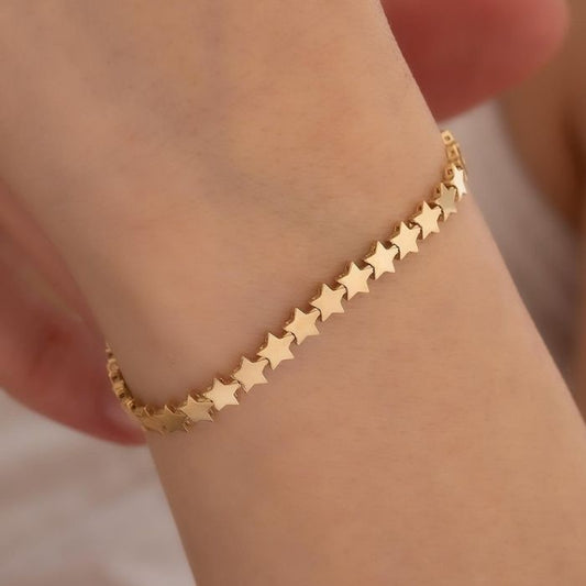 goldarmband-damen-585-karat-echt-14-karat-gold-mini-star-stripe-armband