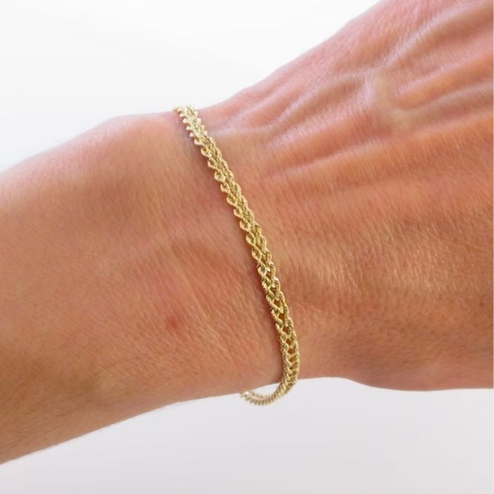     goldarmband-damen-585-karat-gold-armband-damen-14k-solid-gelb-gold-seil-armband-fur-damen