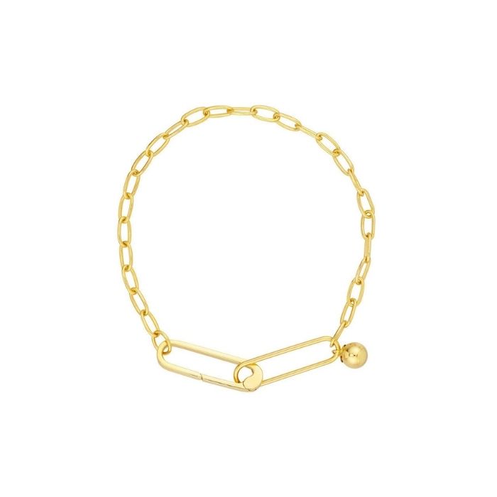 goldarmband-damen-585-karat-gold-push-lock-buroklammer-bead-charm-armband-echt-14k-gelbgold