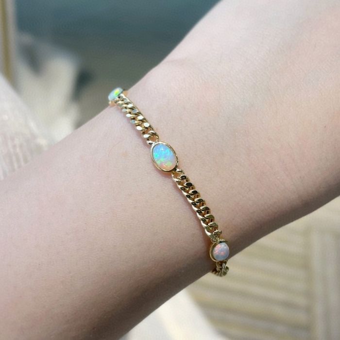 goldarmband-damen-750-naturlicher-blauer-opal-18k-gelbgold-orignal-desing-kubanisches-kettenarmband-damen