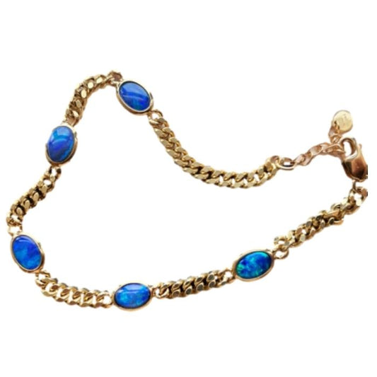 goldarmband-damen-750-naturlicher-blauer-opal-18k-gelbgold-orignal-desing-kubanisches-kettenarmband-damen