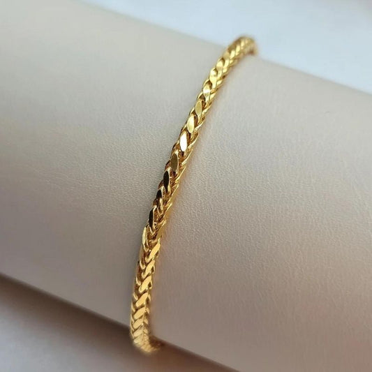 goldarmband-damen-herren-585-14-karat-gold-weizen-franco-kettenarmband