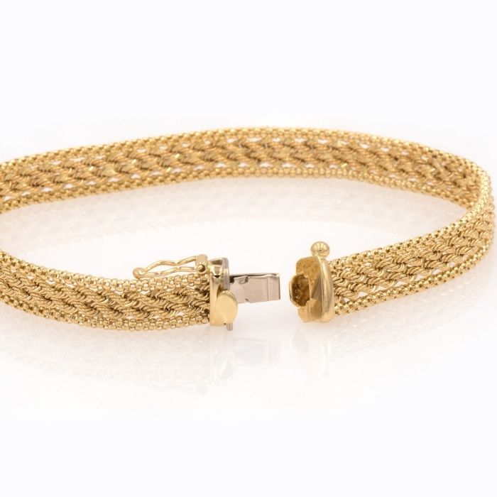 goldarmband-damen-herren-diamantgeschliffenes-gedrehtes-14-karat-gold-seilarmband