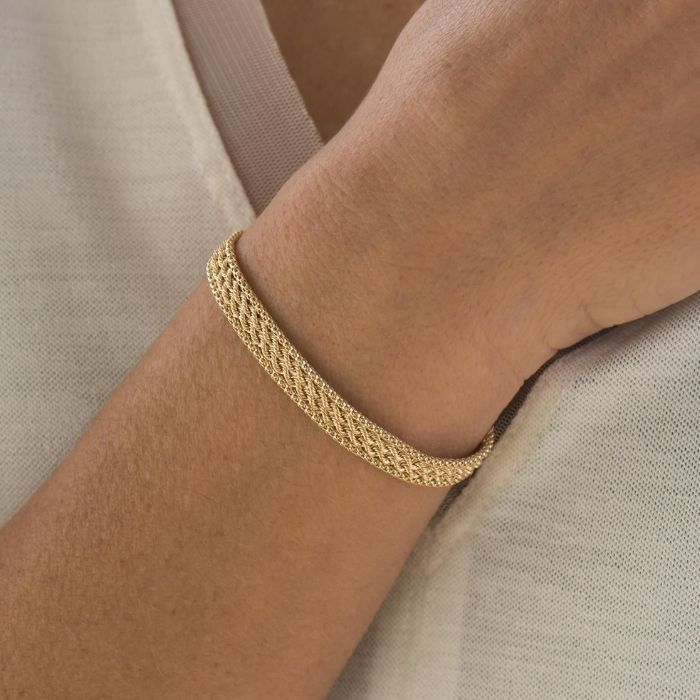 goldarmband-damen-herren-diamantgeschliffenes-gedrehtes-14-karat-gold-seilarmband