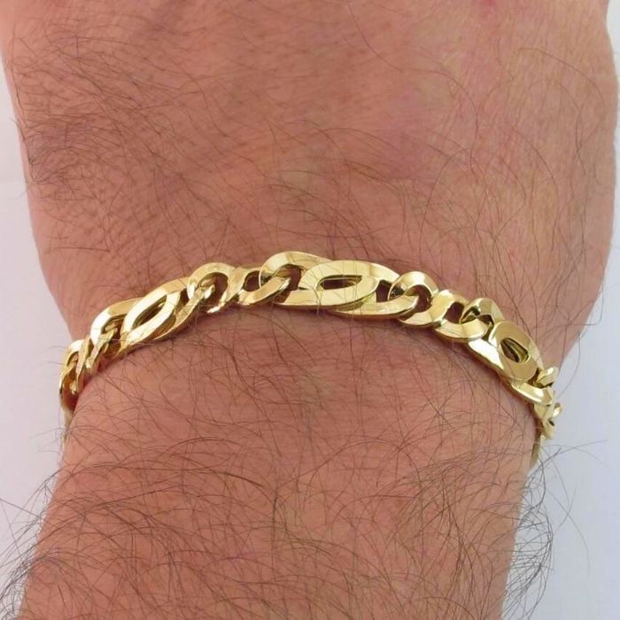 goldarmband-herren-585-karat-gold-herren-armband-14k-gold-herren-tigerauge-glieder-armband-21cm-14gr