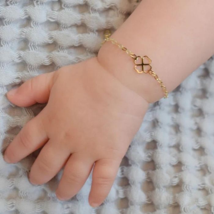 kleeblatt-armband-gold-baby-kinder-585-solid-14-karat-vierblattriges-glucksarmband-charm-verstellbares-kinderarmband