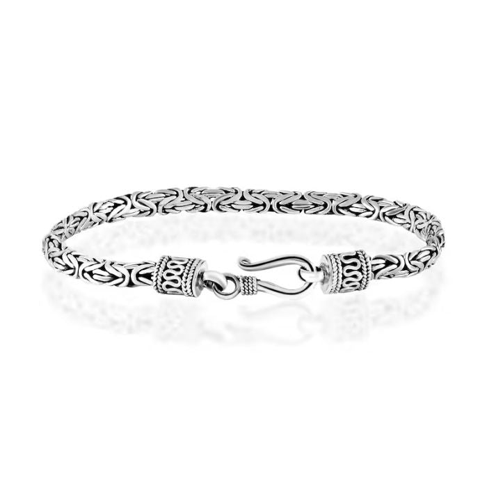 konigskette-armband-silber-herren-damen-s925-echt-oxidiertes-byzantinisches-armband-3-mm