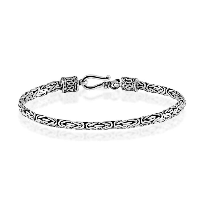 konigskette-armband-silber-herren-damen-s925-echt-oxidiertes-byzantinisches-armband-3-mm