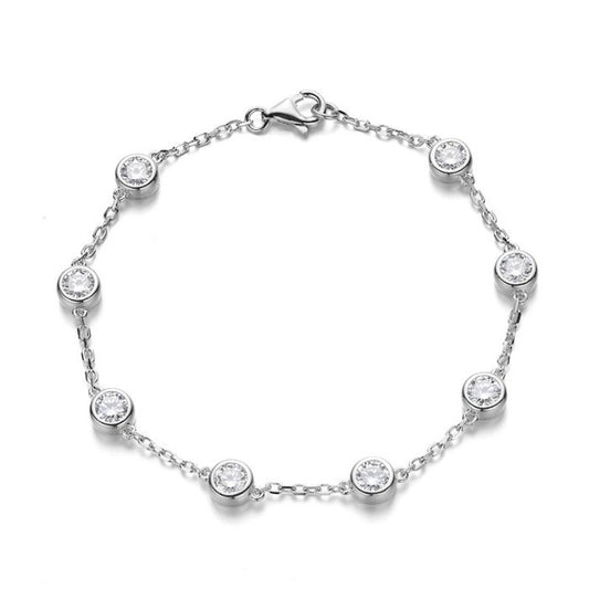 Silberarmband Damen 0.3CT Moissanit