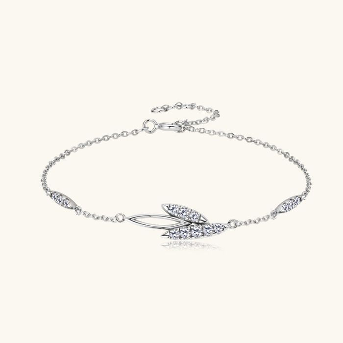 Silberarmband Damen Echt 925 Sterling  Moissanite