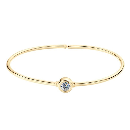 Silberarmband Damen Moissanit (0.5ct)