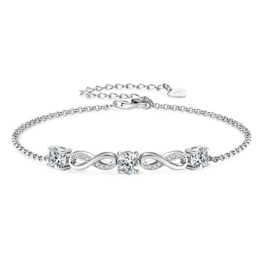 Silberarmband Damen D1.5CT Moissanite