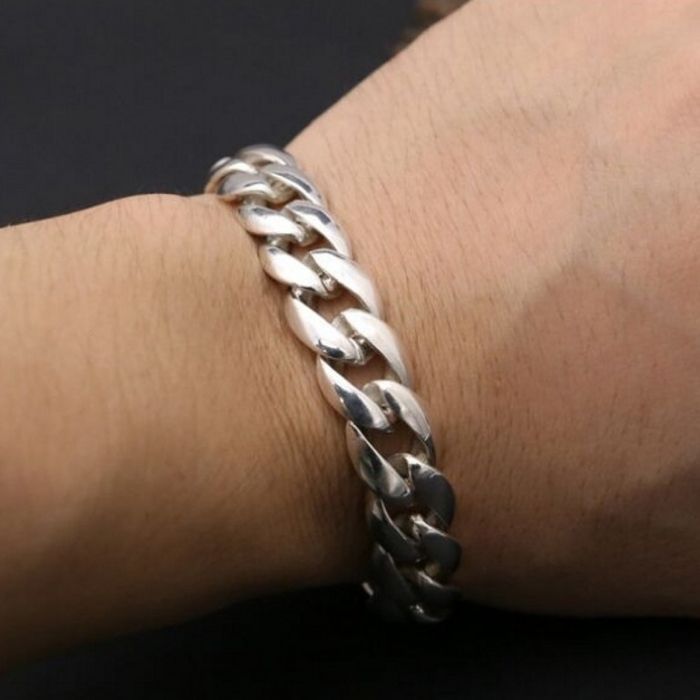    silberarmband-herren-echte-s925-sterling-silber-retro-einfache-stilvolle-plug-totem-12mm-breiteschmuck-armband